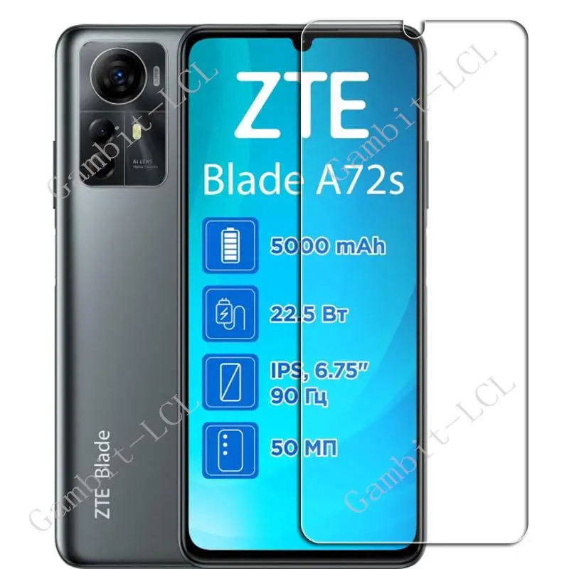 3PCS Tempered Glass For ZTE Blade V41 Smart 6.75 BladeA72s A72s A72 S Optus X Max V41Smart OptusXMax Screen Protector Cover Film