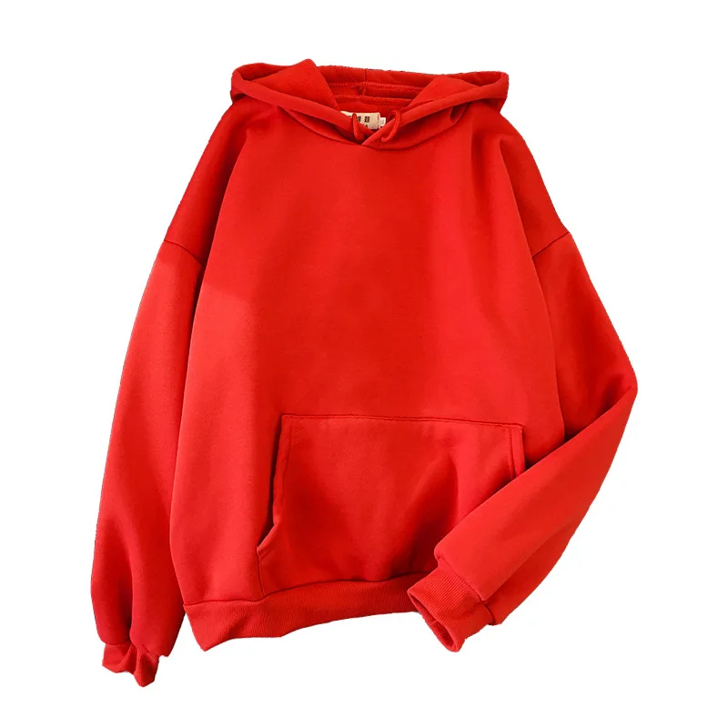 Woman Hoodies Sweatshirts Fashion Solid Color Harajuku Hooded Korean Loose Casual Hip Hop Hoody Y2k Mens Hoodie Streetwear 후드티