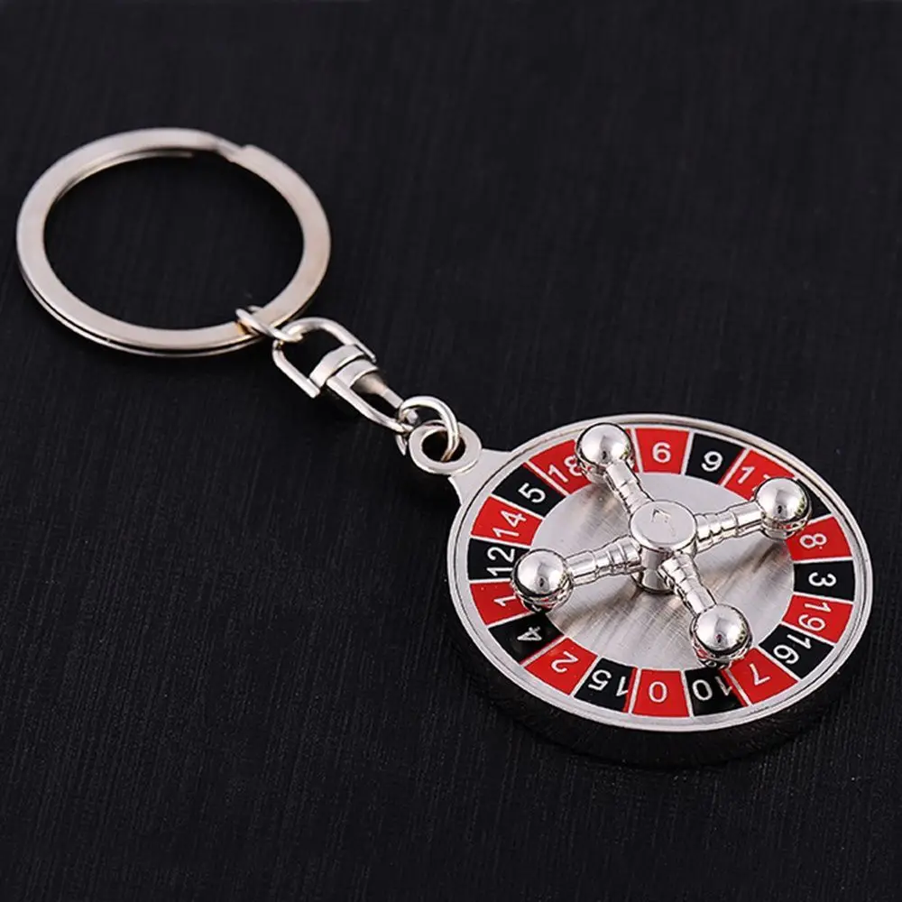 Russian Roulette High Quality New Gift Compass Toy Key Ring Key Chain