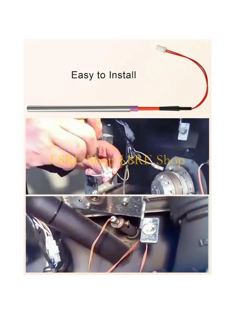 L8RE Pellet Stove Igniter Replacement, 6 Inch Slide-In Heating Rod, 115V 450W Starter Component for Home Heating Repair Service