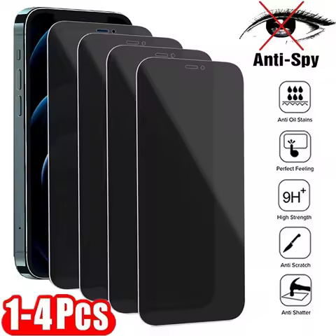 1-4PCS Privacy Screen Protector For Samsung S24 S25 Ultra S23 S20 FE S21 S22 A55 A54 A53 A35 A32 A52 A33 A16 A05 Anti-Spy Glass