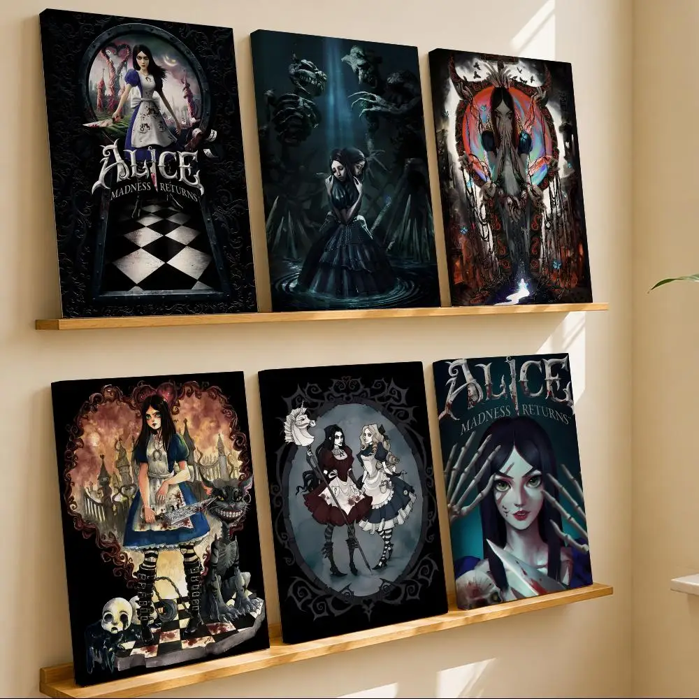 Horror Game A-Alice: Madness ReturnsS Framed Wall Painting Framed Poster Wall Decor – Complements Any Wall Ambiance