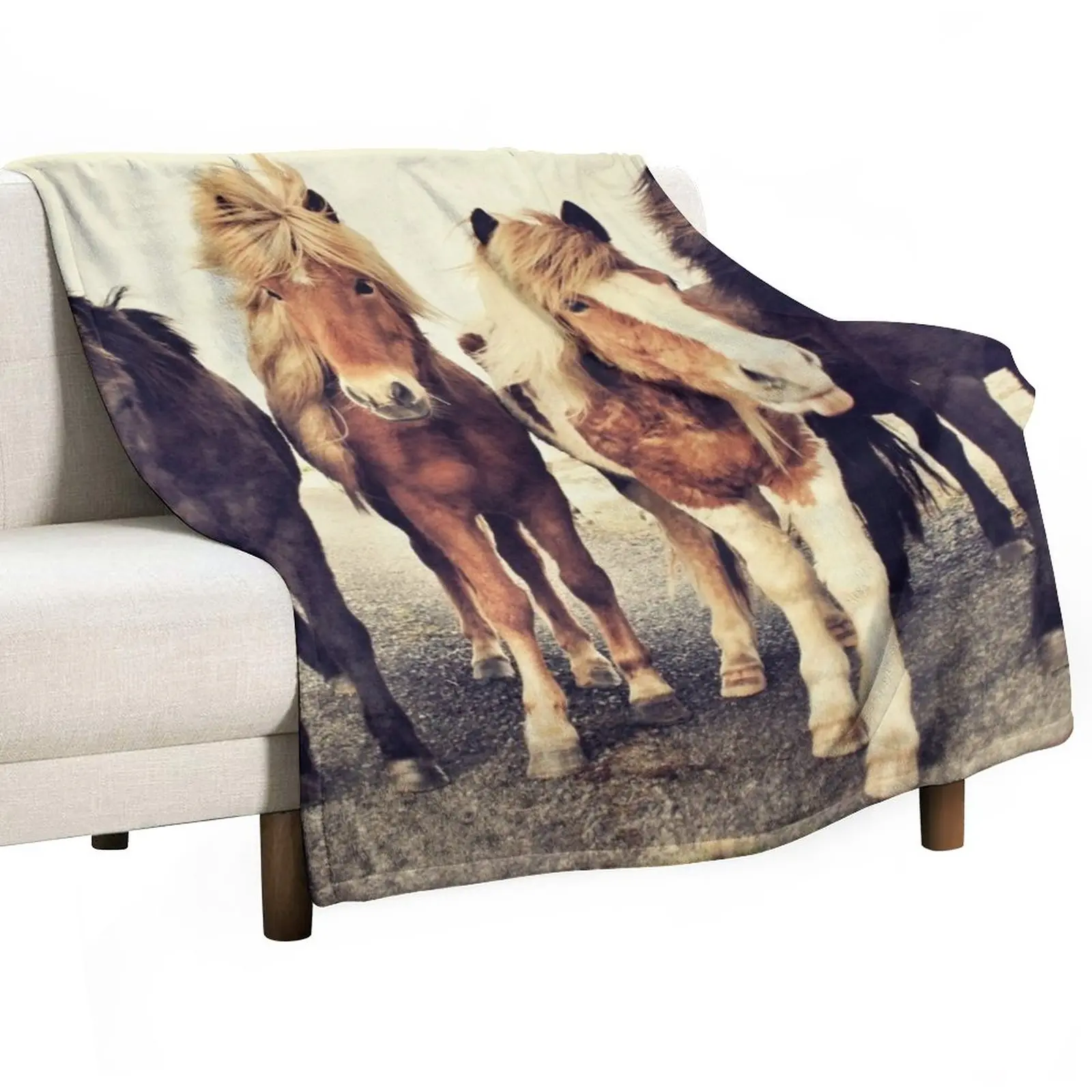 

Horses Throw Blanket Flannel Blanket Soft Big Blanket Blanket Fluffy throw blanket for sofa