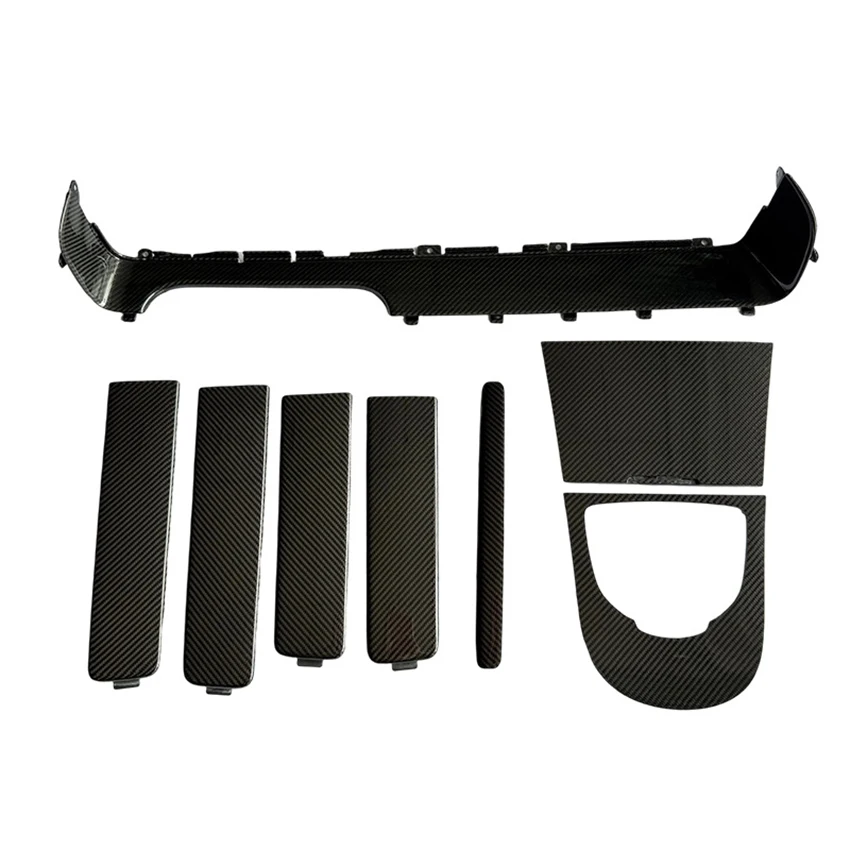 Interior Center Console Gear Shift Panel Cover Door Handle Tirm For Mercedes Benz G-Class W464 G350 G500 G63 AMG G63 8PCS