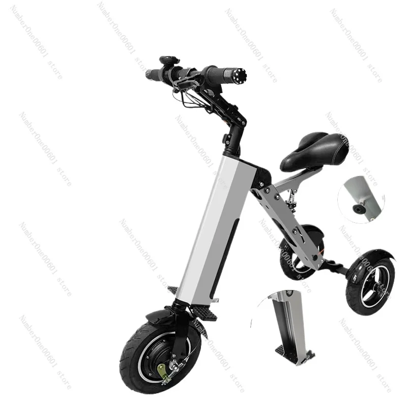 Electric folding tricycle 10 inch small mini electric car