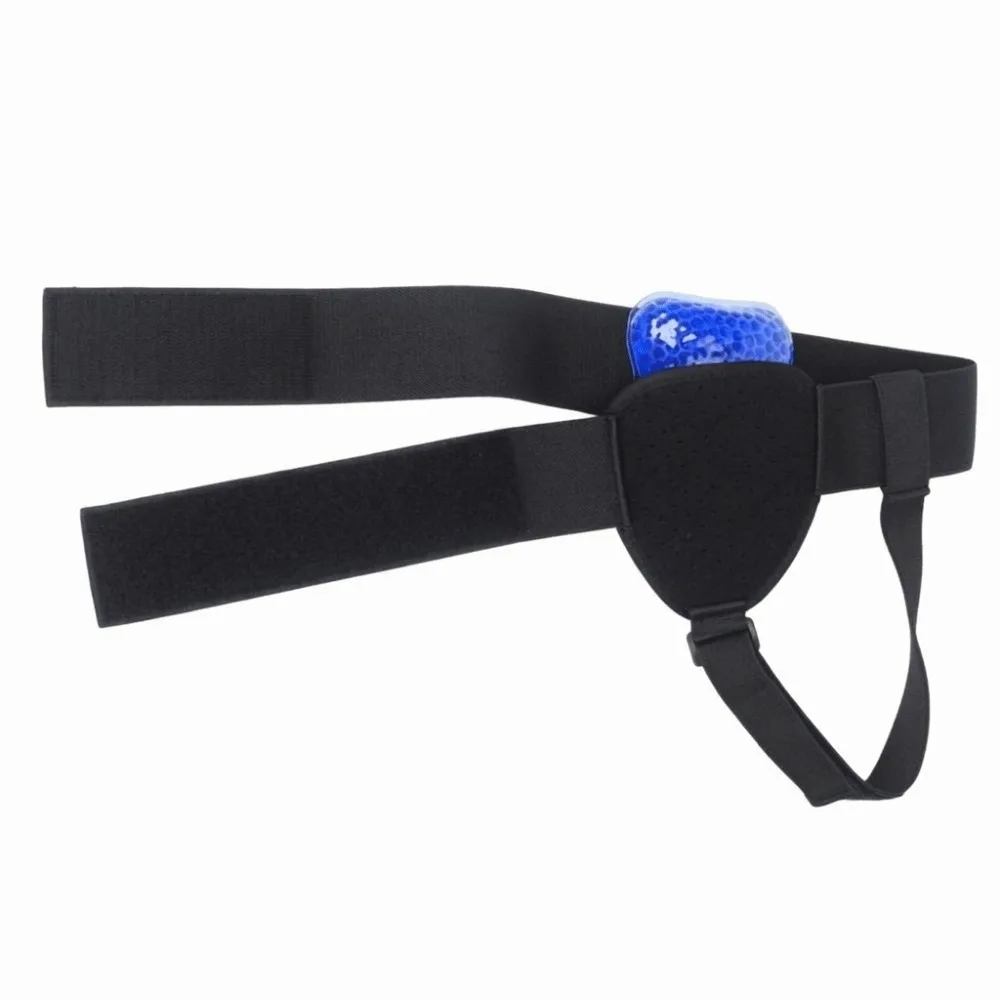 

Hot Cold Compress Gel Hernia Belt Adjustable Removable Compression Pad Hernia Support Strap Breathable PVC Gel