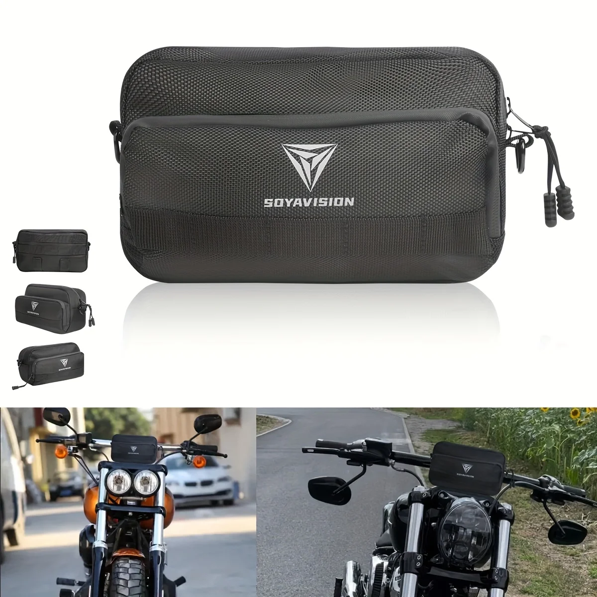 

Motorcycle Handlebar Bag Barrel Bags Multifunction Storage Shoulder Bag For Yamaha BMW Harley Scooter For BMW Dirt Bike E-bike