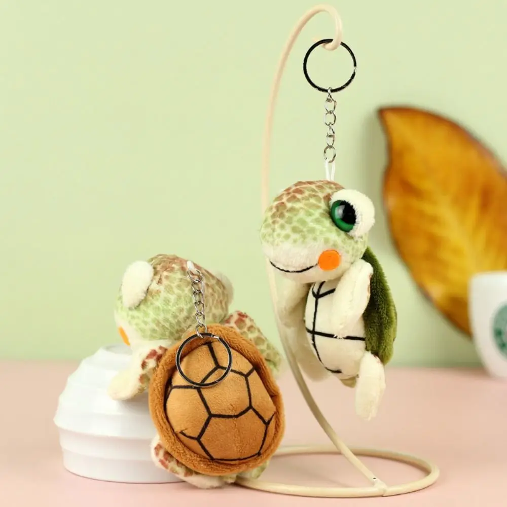 Backpack Charm Turtle Turtle Plush Keychain Soft Stuffed Turtle Doll Pendant Ins 10cm Plush Toy Keyring Children Toys