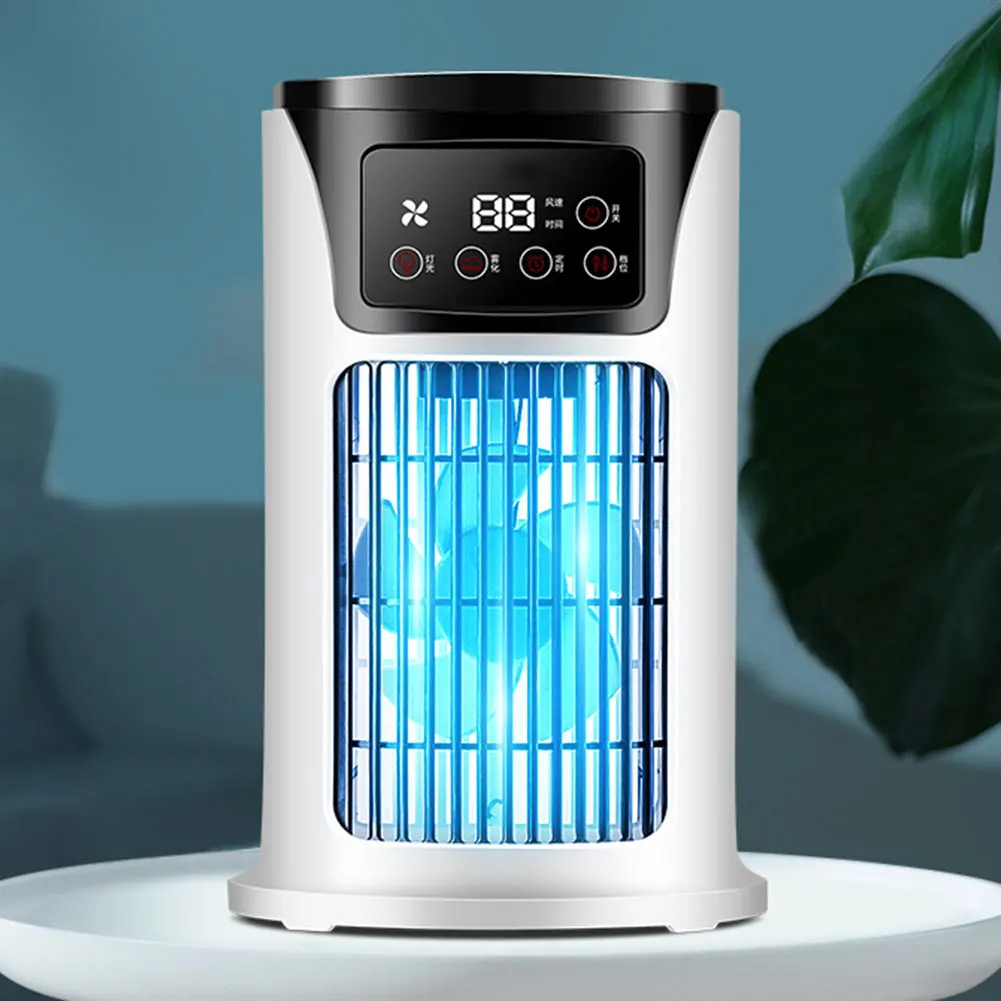 Summer Fan, 6H Timer Air Cooler Fan, 6 Speeds Water Cooling Fan with 300ML Water Tank, USB Powered, for Home Office Dorm Desktop - view 6