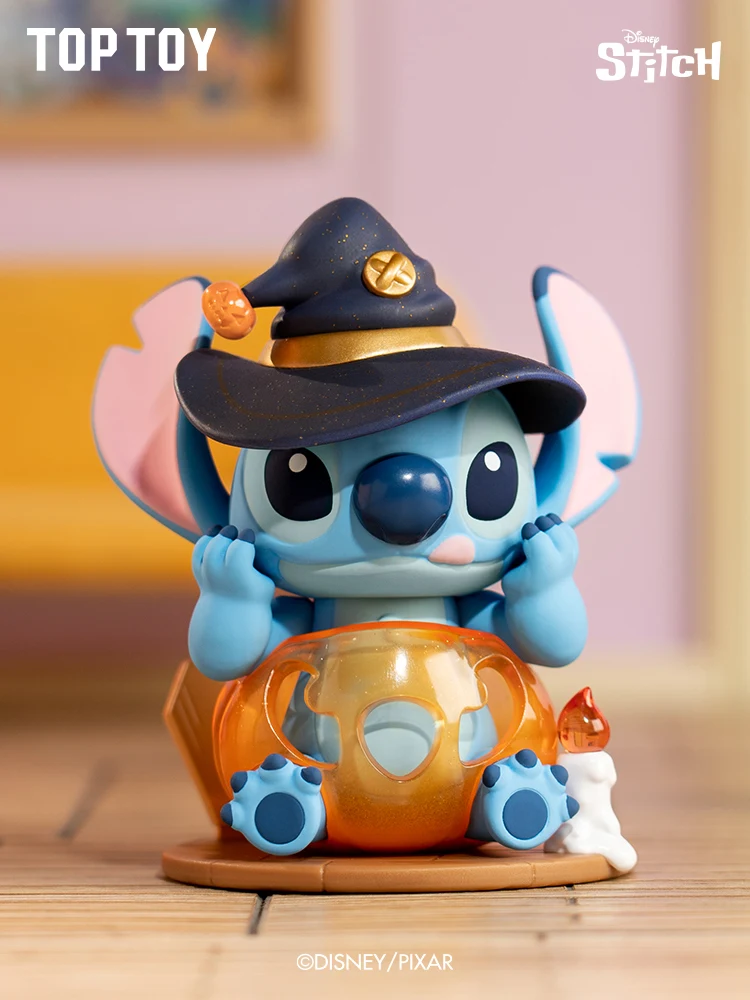 Toptoy New Disney Stitch Figure Toys Disney Stitch Funny Diary Series Anime Figures Desktop Ornament Suprised Box Gifts For Kids