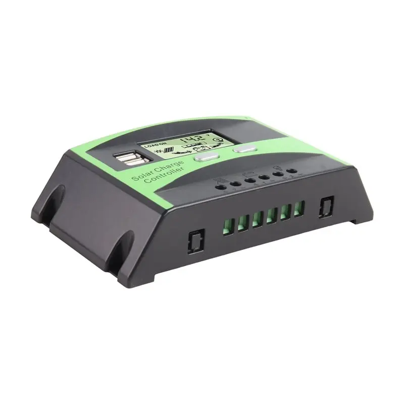 IDUD MPPT Solar Charge Controller 12V/24V 40A Auto Solar Panel Charger Regulator With LCD Display Dual USB Port Load Output