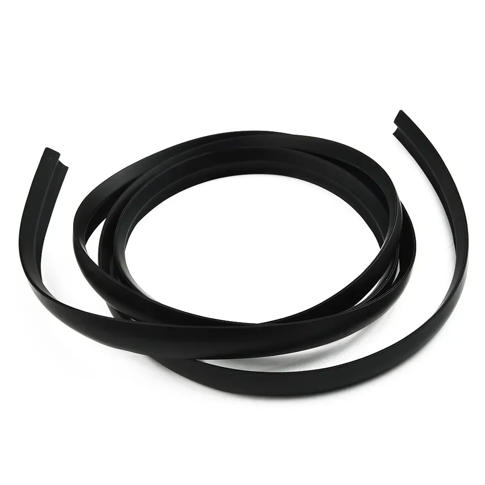 Burlete de borde de coche de 2 metros, sellado de goma, protección a prueba de viento, tira de sellado de techo solar para parabrisas delantero, tira decorativa para coche