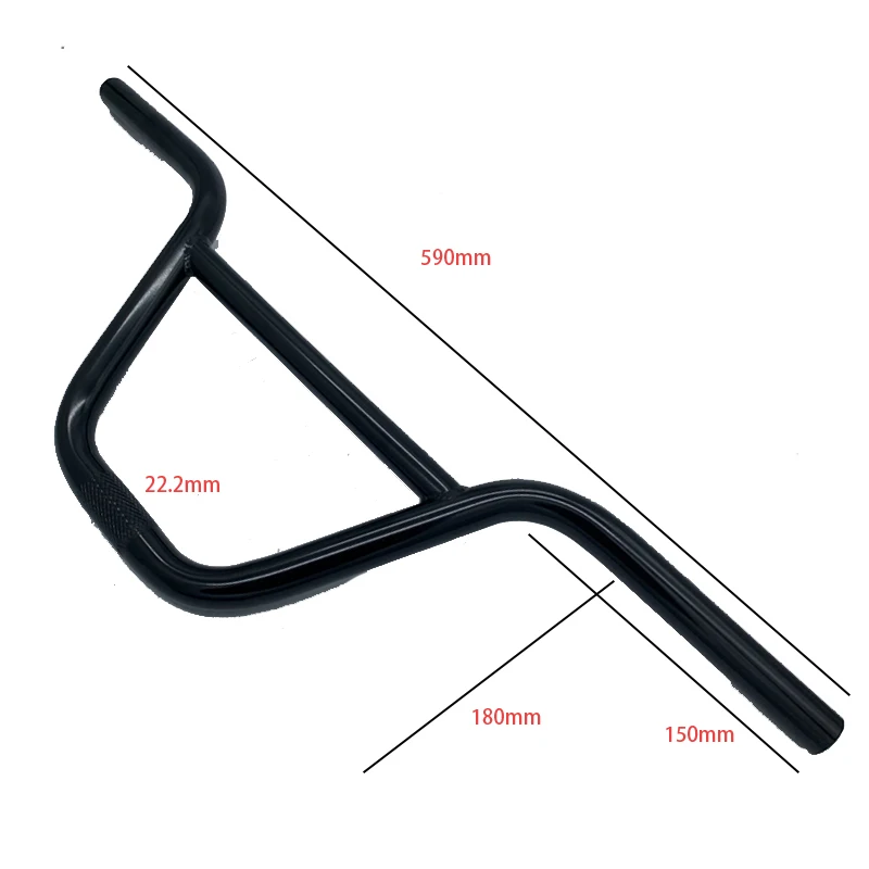 TAOZIK 22.2 590 mm Carbon Steel BMX Handlebar Butterfly Handle bar