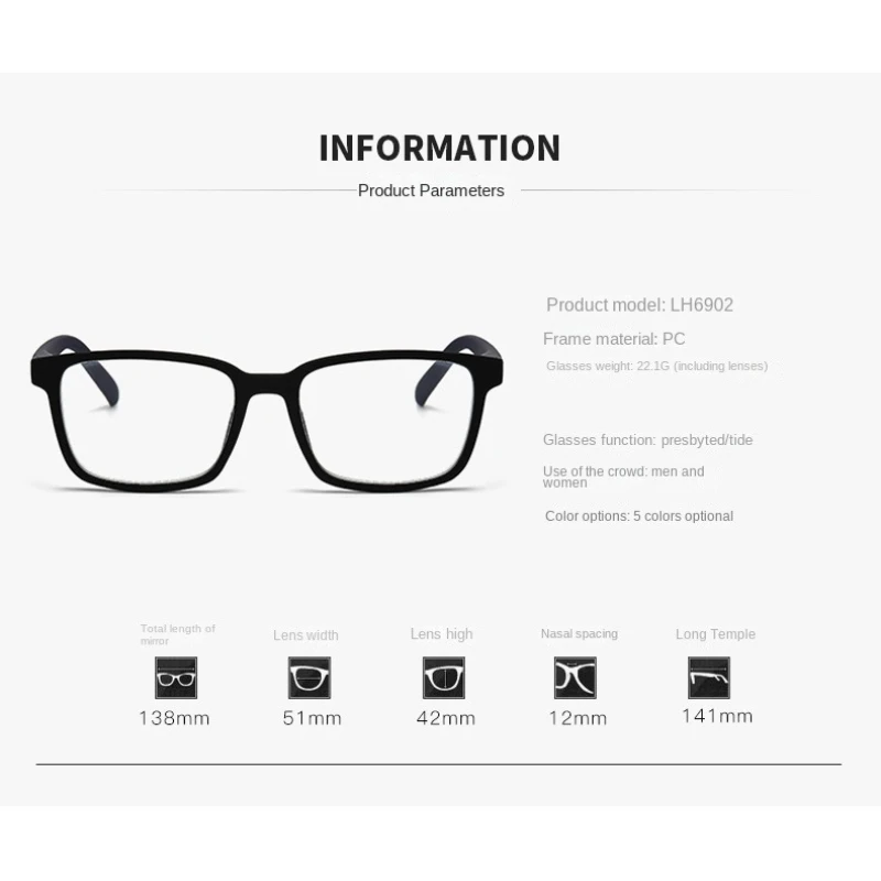 3 قطعة نظارات القراءة الملونة المضادة للضوء الأزرق العصرية النساء العصرية شخصية عصرية إطار نظارات نظارات القراءة المسنين #4