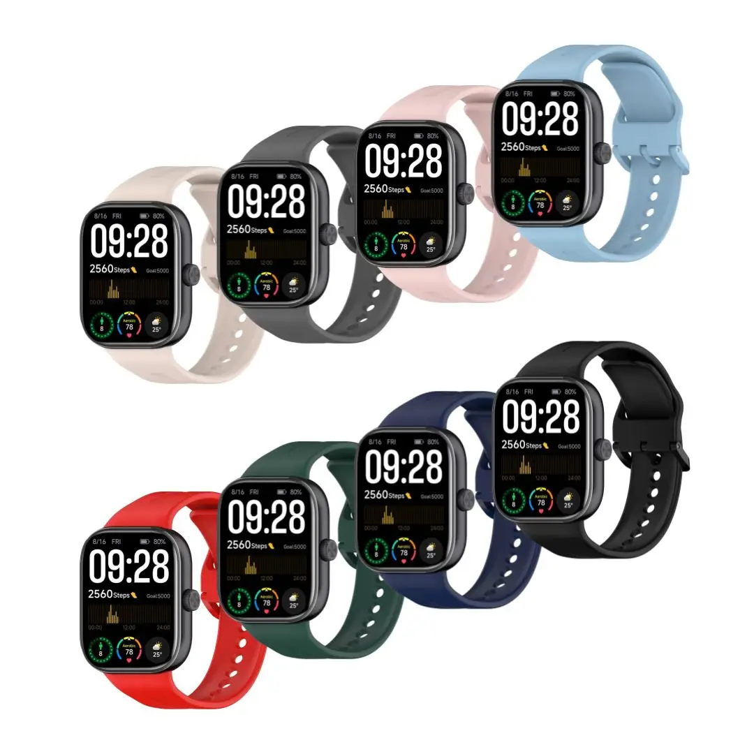 متوافق مع Xiaomi Mi Band 8 9 Pro مع حزام السيليكون بإبزيم أساسي Pro