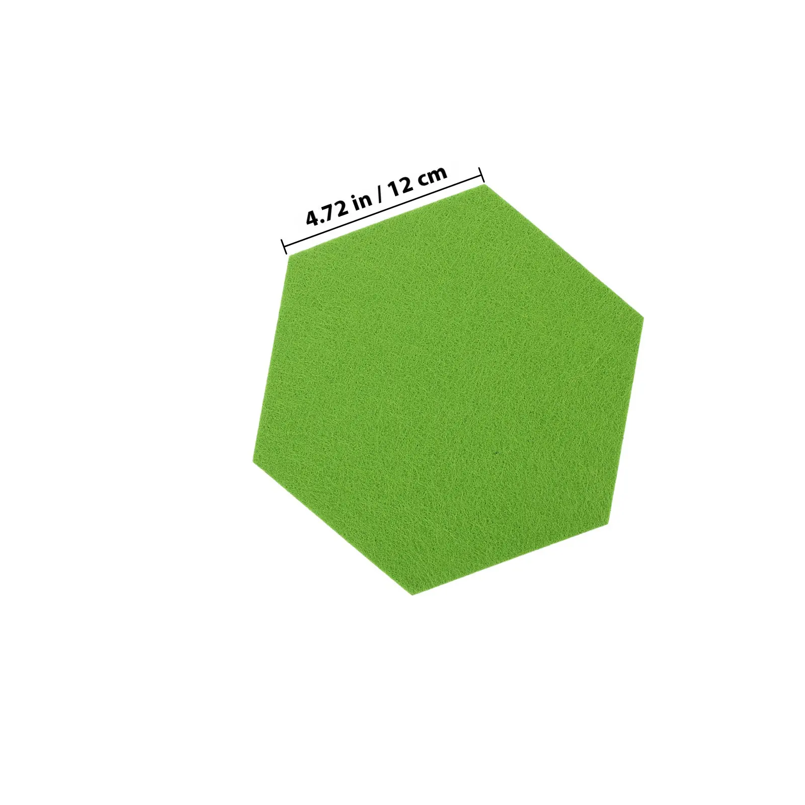 12Pcs Hexagon Felt Bulletin Board Tiles Stylish Felt Wall Decor Tiles for Notes Keys Mask Hanging Creative Wall Design