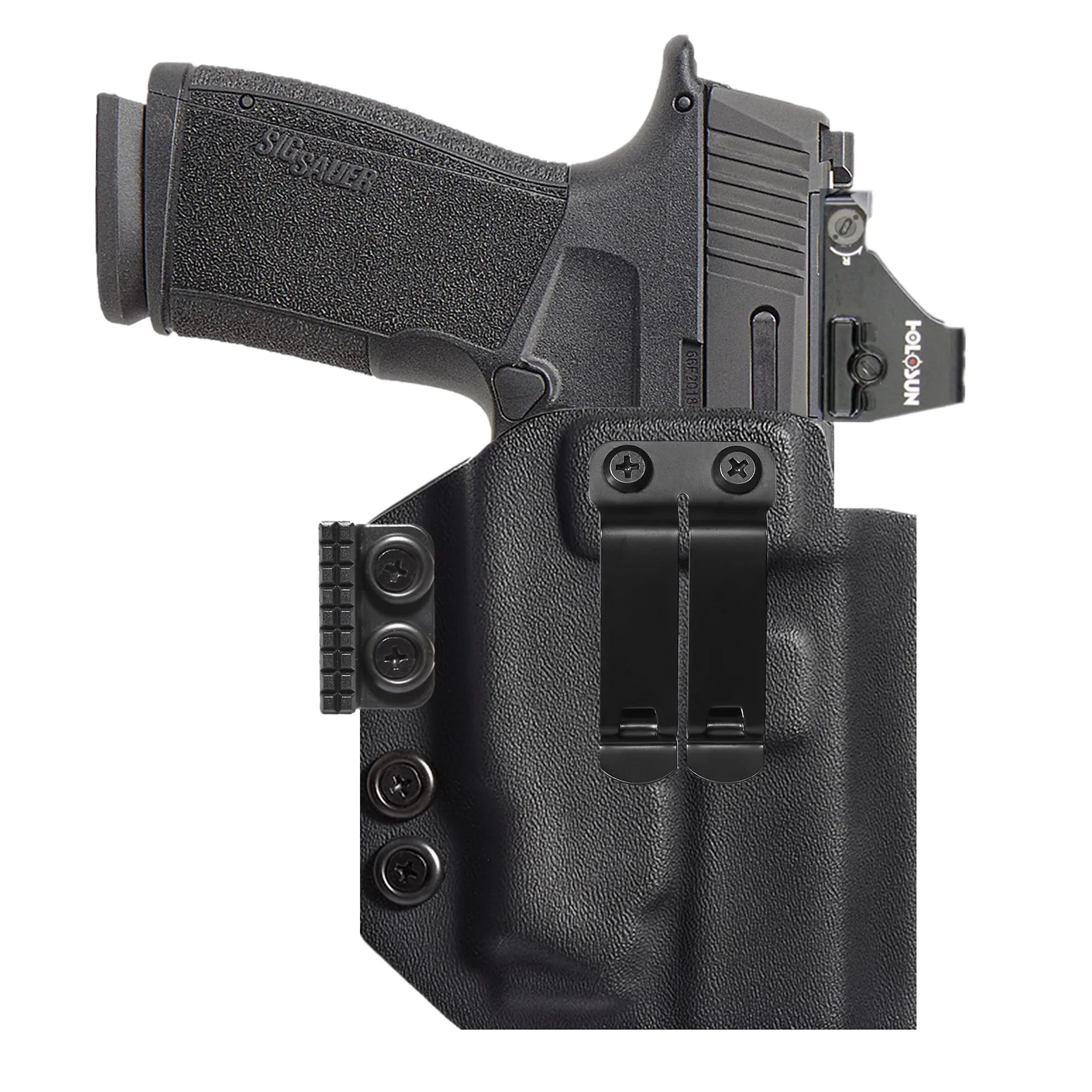 Kydex Light PLX IWB Holster For Sig Sauer P365 Fuse X MACRO COMP TACOPS with Olight PL X 1200-Lumens Tactical Light Flashlight