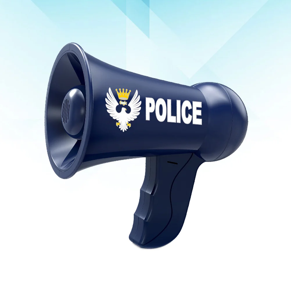 Mégaphone de police avec haut-parleur pour enfant, jouet amusant, guide, cosplay, pour garçon sans 24.com (style de bouton aléatoire)