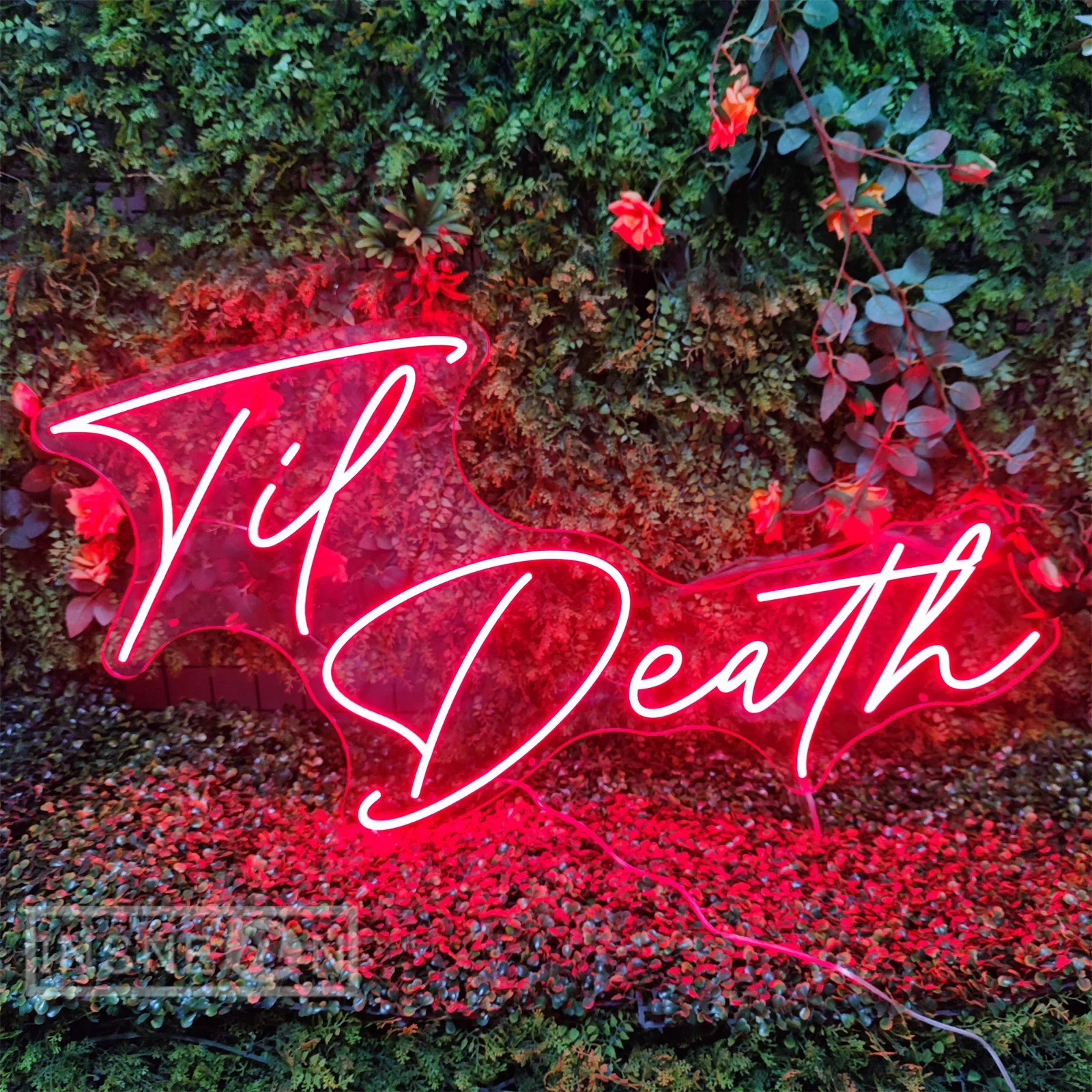 Neon Sign Light, Til Death, Verjaardagsfeestje, Bar Club Decor, LED-lamp, Trouwkamer, Slaapkamer Muur, Festival Decoratie