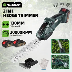 NEWBENY 2 IN 1 Cordless Electric Hedge Trimmer Household Shrub Bush Lawn Mower Garden Beautify Tool For Makita 18V Battery Pin