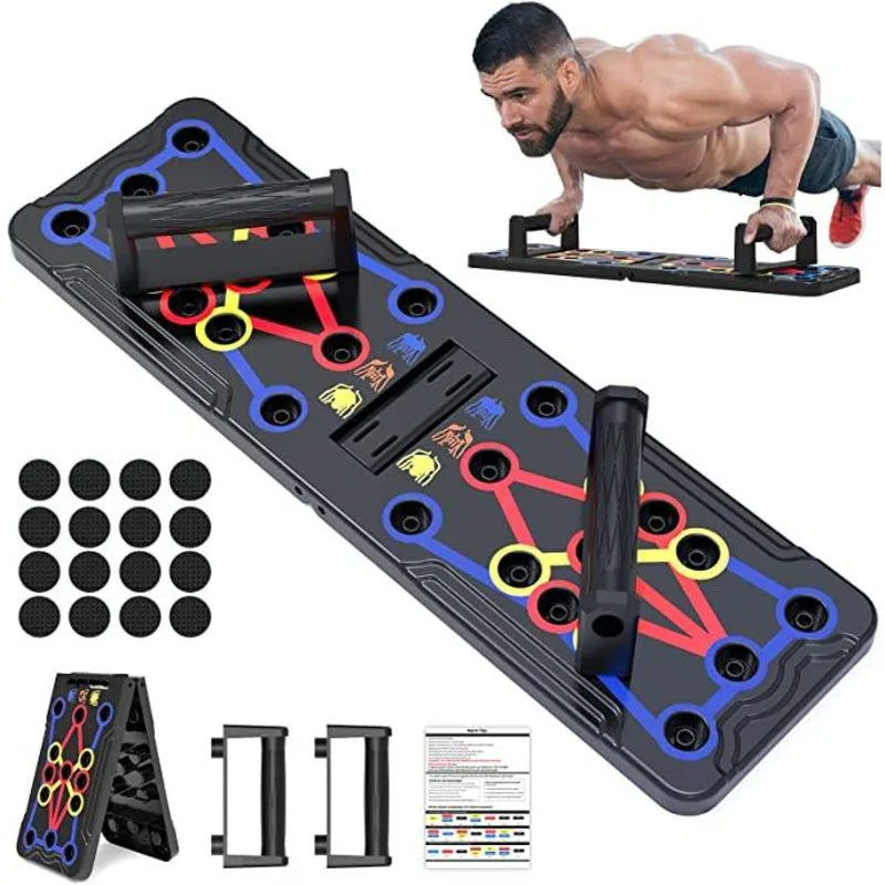 Foldable Push-Up Board At Home Push Up Exercise Portable Sport Fitness Equipment Abdominal Biceps Brachii Muscle Chest Training