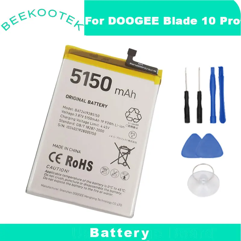 New Original DOOGEE Blade 10 Blade 10 Pro Battery Inner Built Cell Phone Battery Accessories For DOOGEE Blade 10 Ultra Phone