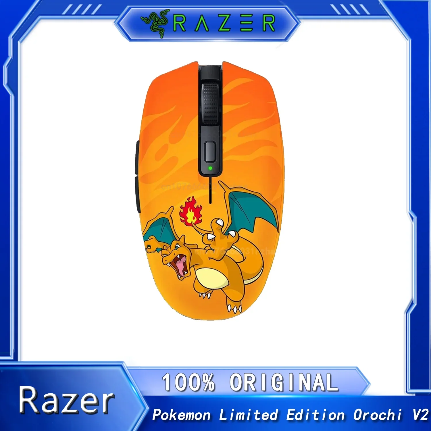 Razer Pokemon Charizard Limited Edition Orochi V2 Wireless Mouse Ultra Lightweight Bluetooth USB Dual Wireless Modes