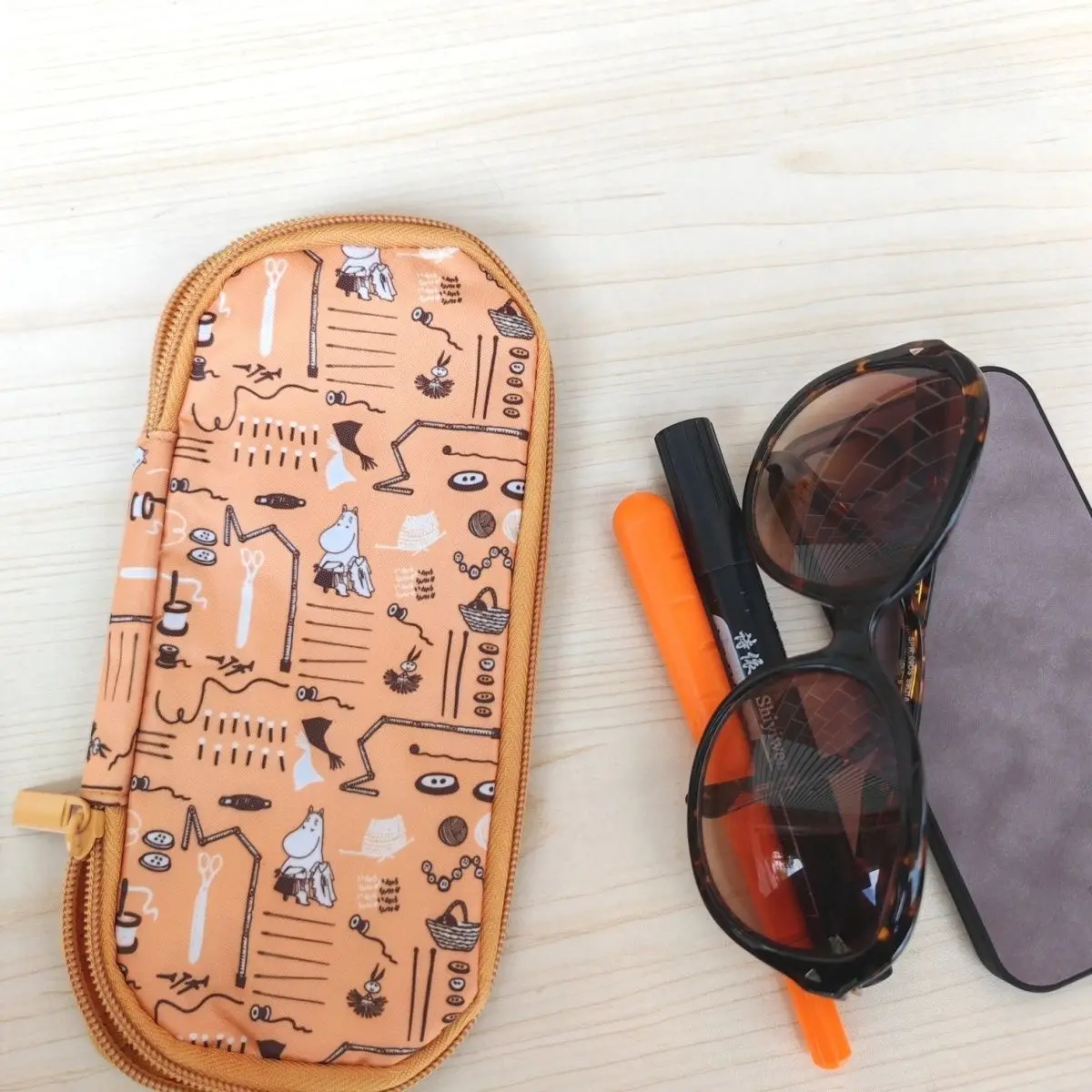 

Kawaii Multifunctional Storage Bag Pencil Case Stationery Bag Student Cute Anime Cartoon Student Glasses Case Girls Gift Toys