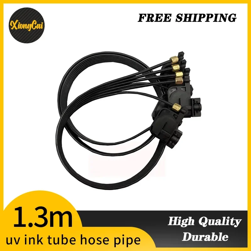 1.3m  uv ink tube hose pipe pipe line  6 color  with uv square small damper screw nuts oring  for for Epson R330 R290 T50 L800