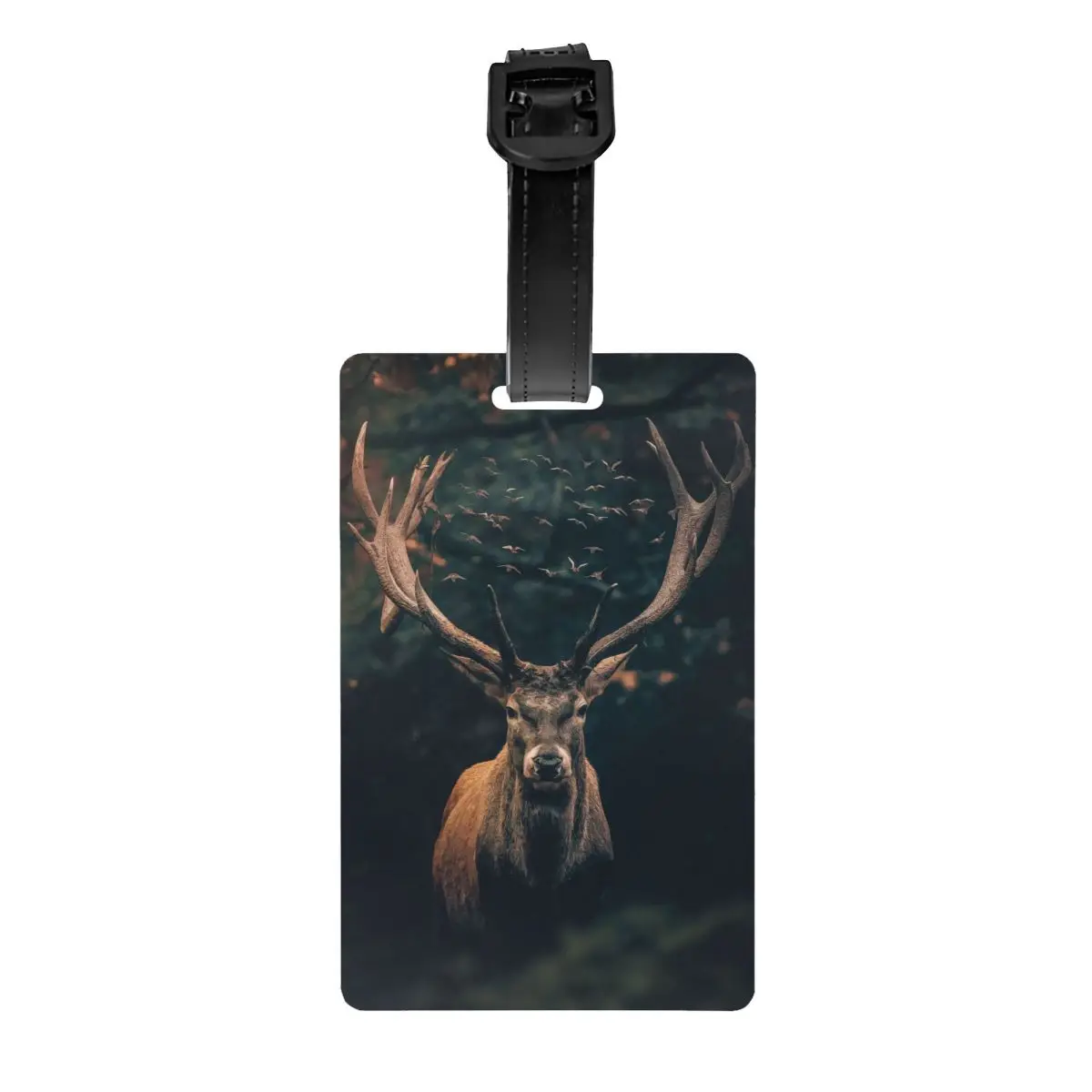 Custom Dark Deer Bagagem Tag, Travel Bag Mala Capa De Privacidade, Rótulo De Identificação, Tag