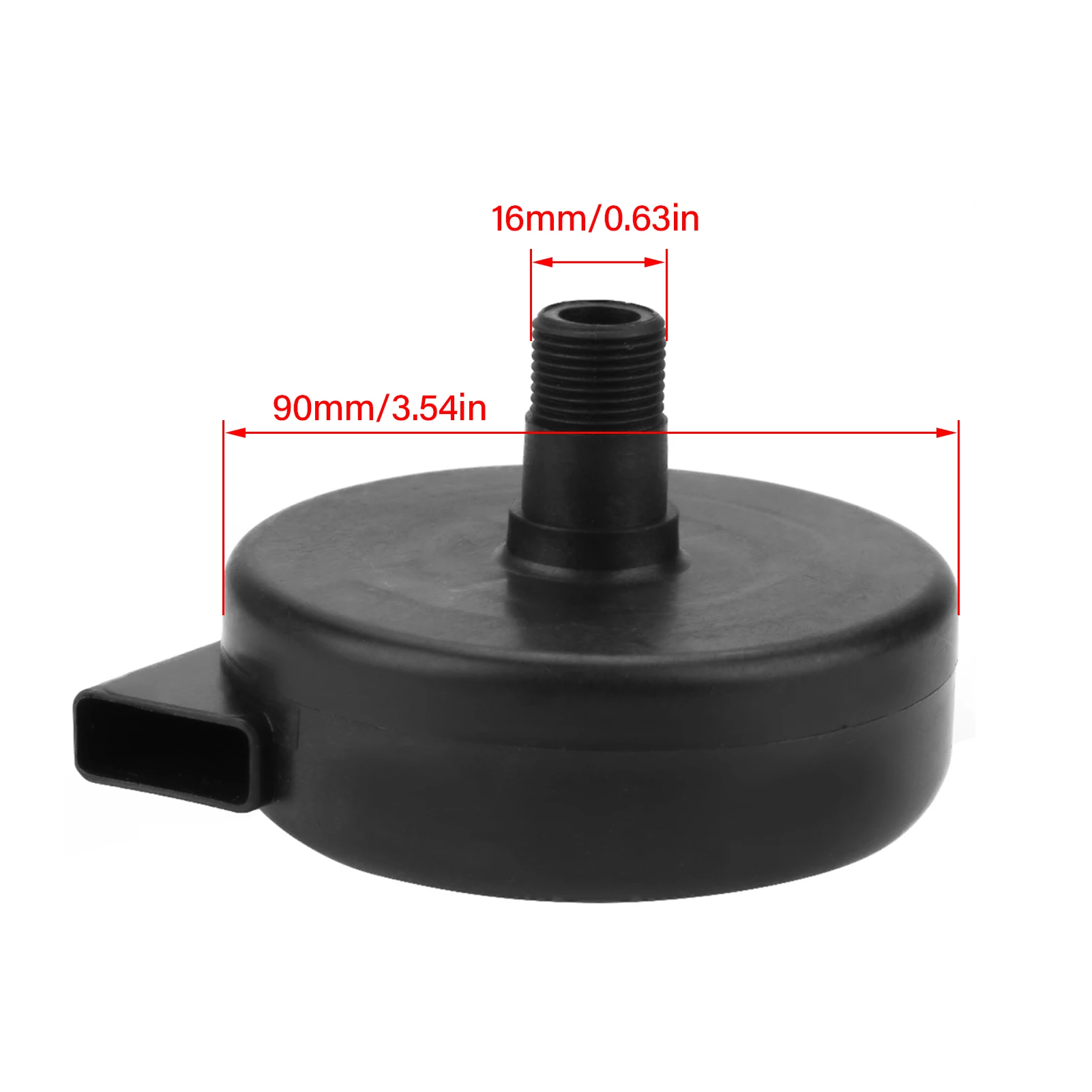 16mm 3/8PT Plastic Buitendraad Luchtcompressor Inlaatfilter Demper Uitlaat Nieuwe Filter Demper Uitlaat Industriële Apparatuur