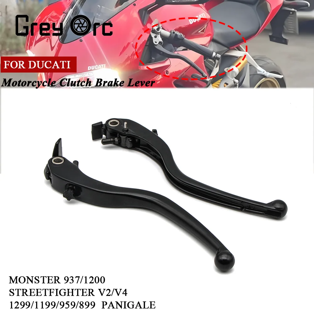 For DUCATI Monster 937/950/1200 1199 1299 959 Panigale V4 V2 Streetfighter XDiavel Motorcycle Brake Handles Clutch Control Lever