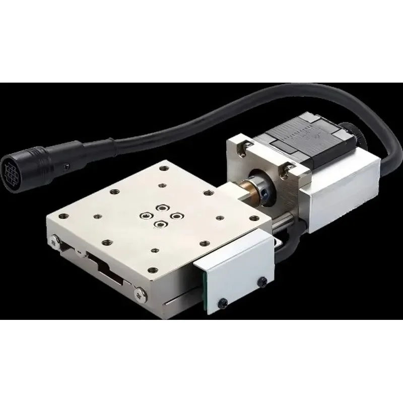 High Precision Linear Stage 7.5mm 60x60mm 1um Repeatability Ball Screw Stepper Motor CNC
