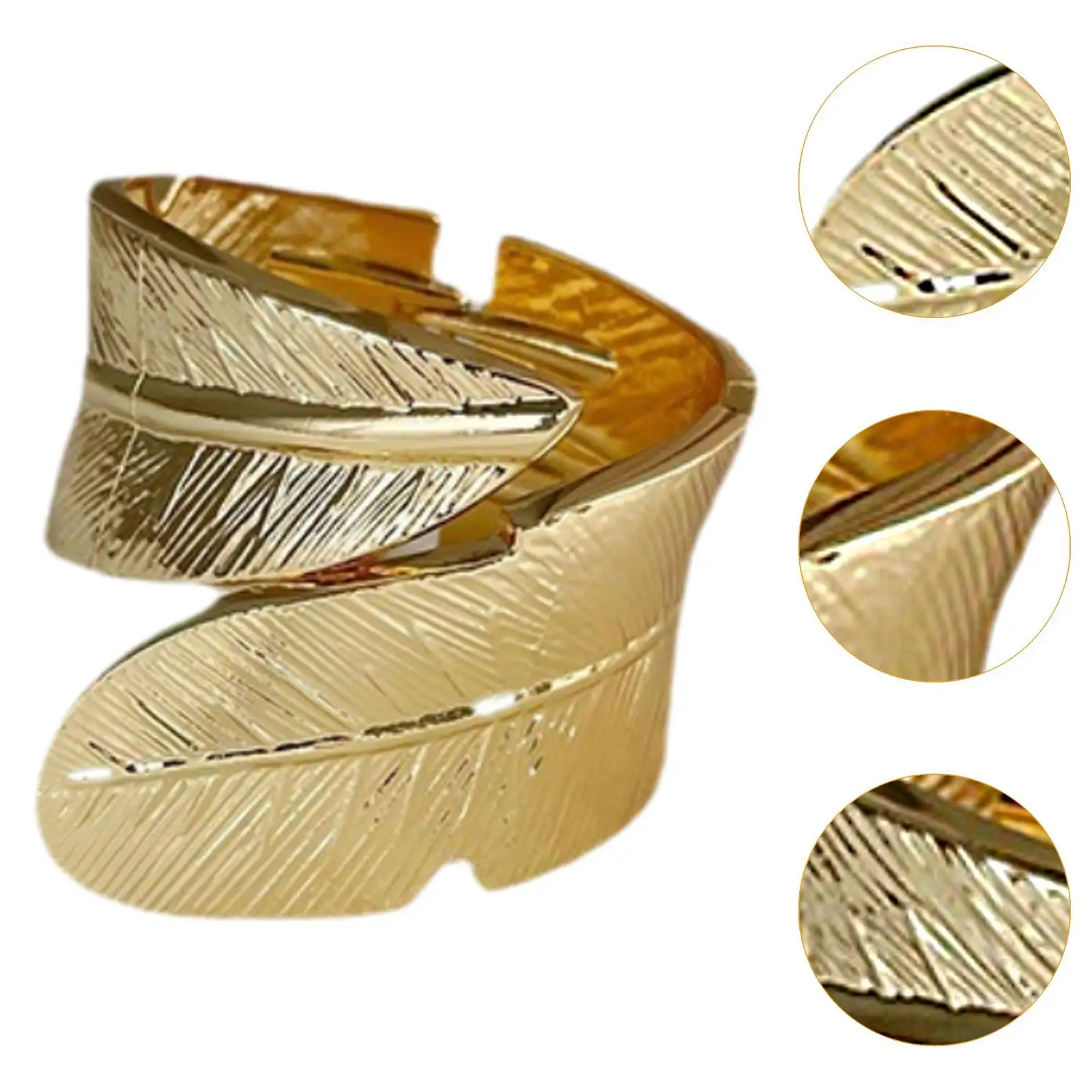 Feather Curtain Tie Back Gold Metal Clip Holder for Living Room Home Cafe Bedroom Farmhouse Window Drapery Decor