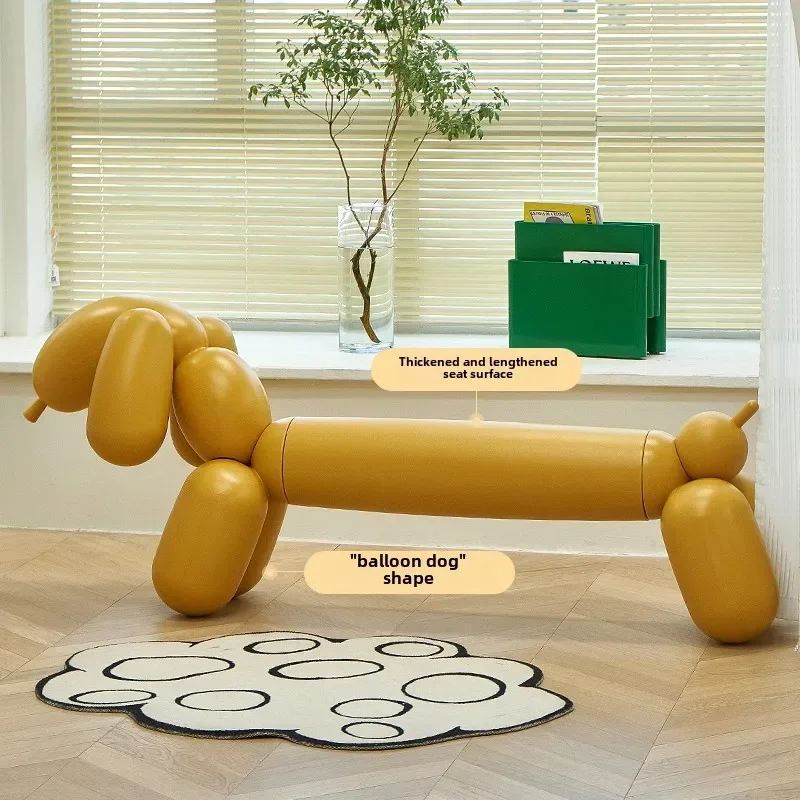 Plastic balloon dog bench creative kindergarten bedroom bedside animal seat