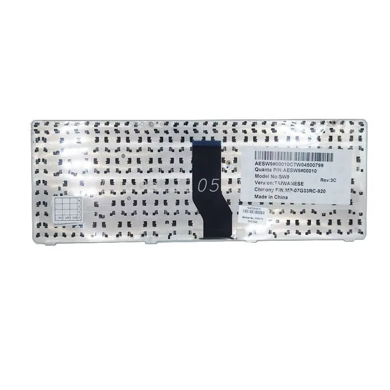 Replacement Laptop Keyboard for T6 T6-C R410U R410G SW9 SW6 A410 A430 A460P Durable Wear-resistant Ergonomic Layout Easy Install
