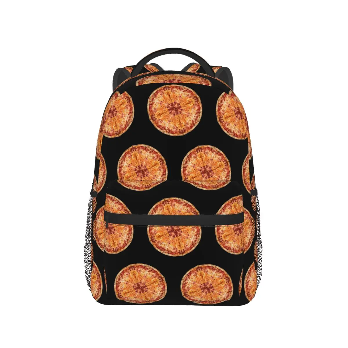 Delicious NY Style Plain Cheese Pizza Pie Student Backpack School Bag Hiking Travel Daypack Fashion Bookbag Shoulder Bags
