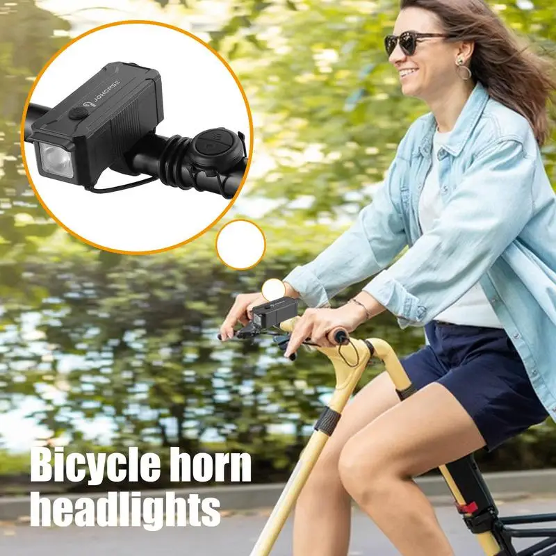 Bicycles Lights Front And Rear Bikes Flashlight Rechargeable Bikes Light With Horn Adjustable Bikes Lights Waterproof Mountain