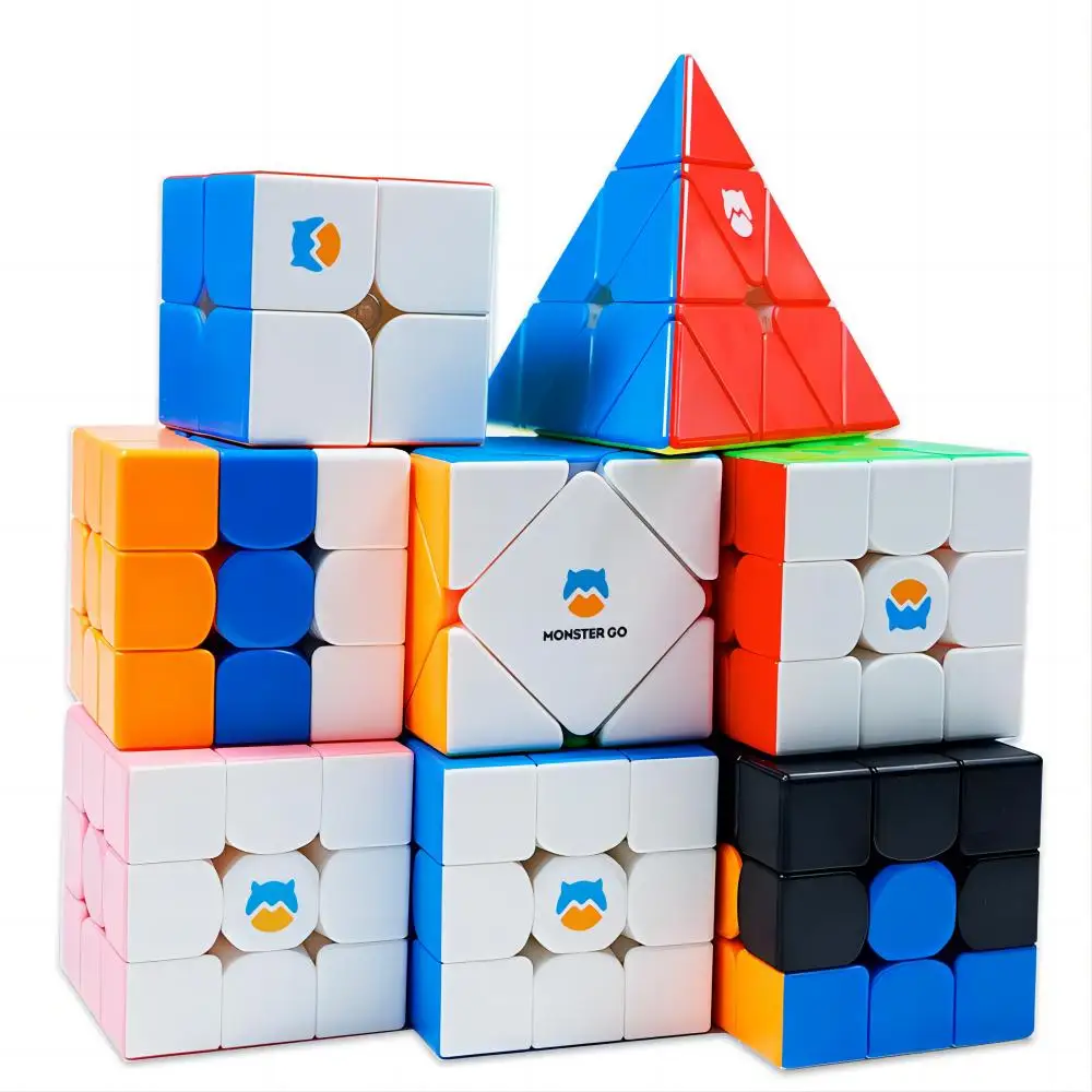 GAN 3-6y Magic Cube Monster Go Series MG 3x3 2x2 Pyramid Skew UT Mirror GAN 356 Professional Puzzle Toys for Children Kids Gift