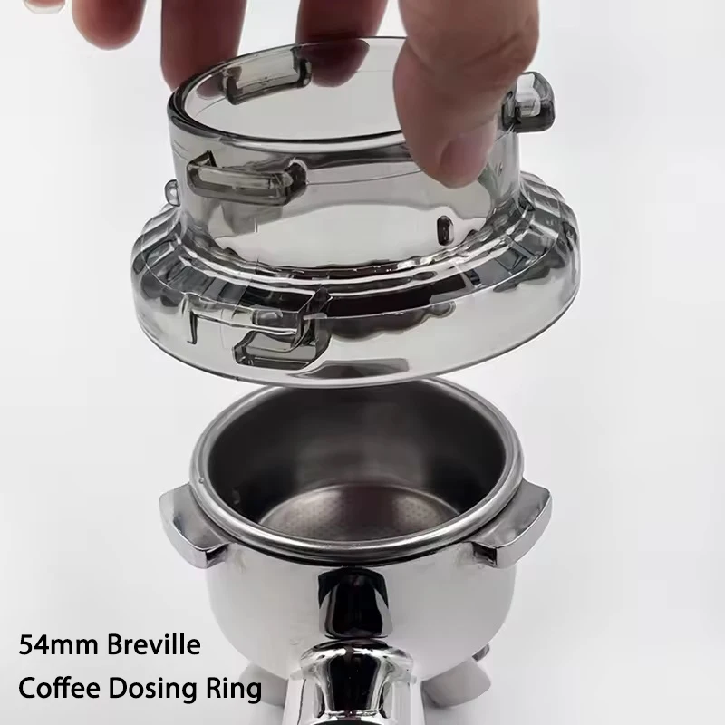 

54mm Coffee Dosing Ring Funnel For Breville Espresso Portafilter Coffeeware Machine Accessories Barista Tool أدوات القهوة والشاي
