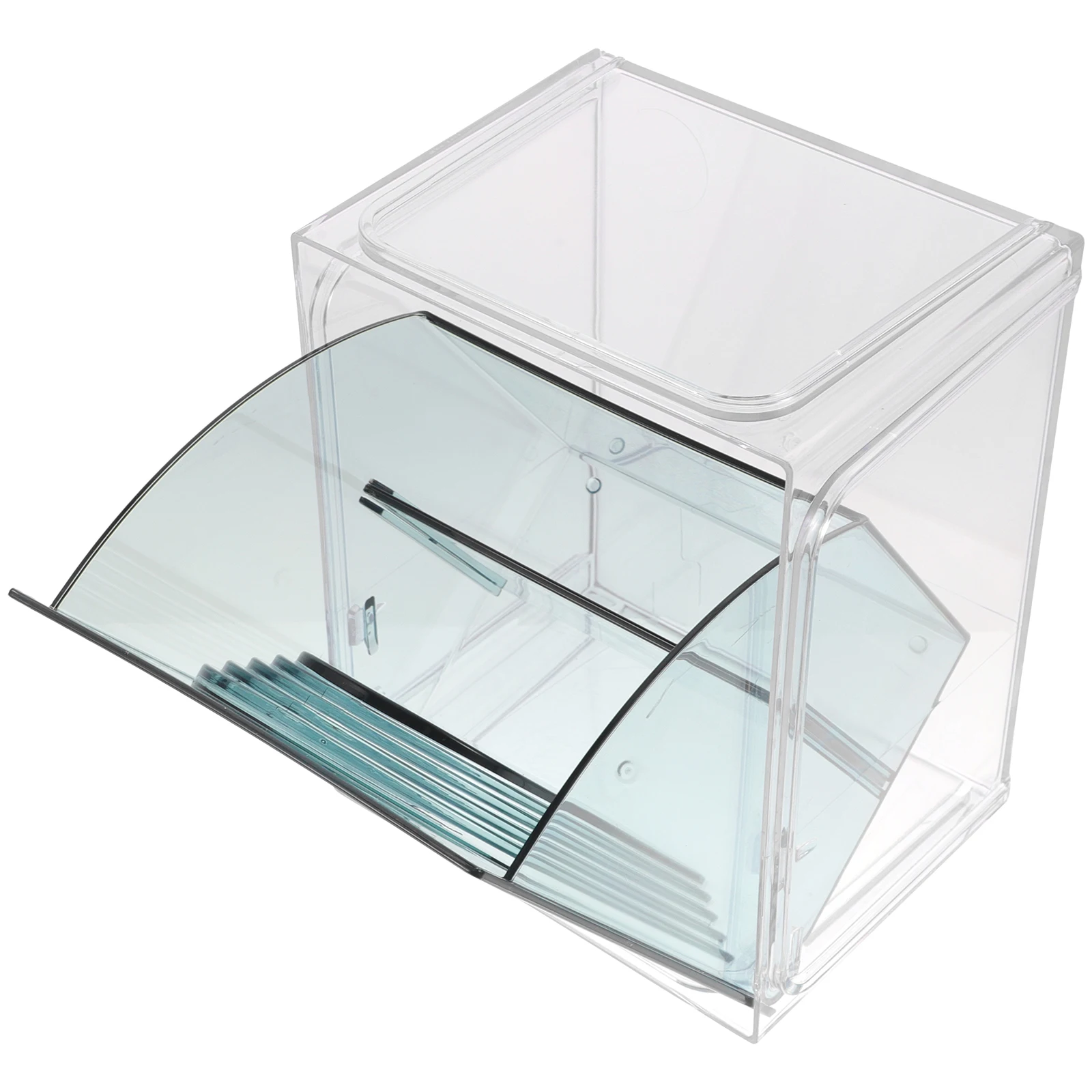 

Tea Bag Storage Box Coffee ganizer Clear Blue Airtight Container Drawer Pantry Tea Bag Holder Box for Bags Cabinet