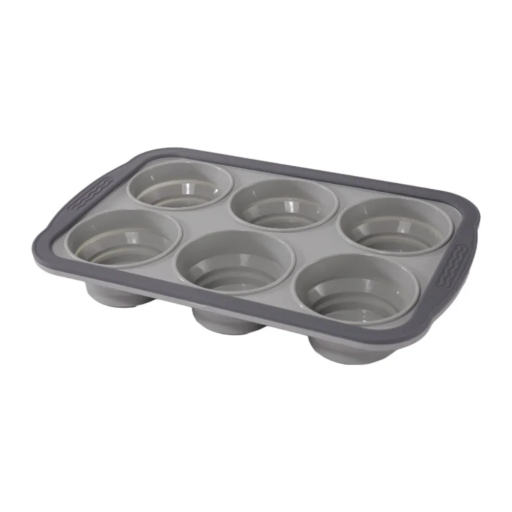 Foldable Baking Pan Baking Cupcake Pan Consistent Performance Easy Clean Muffin Pan Collapsible Baking Pan Design