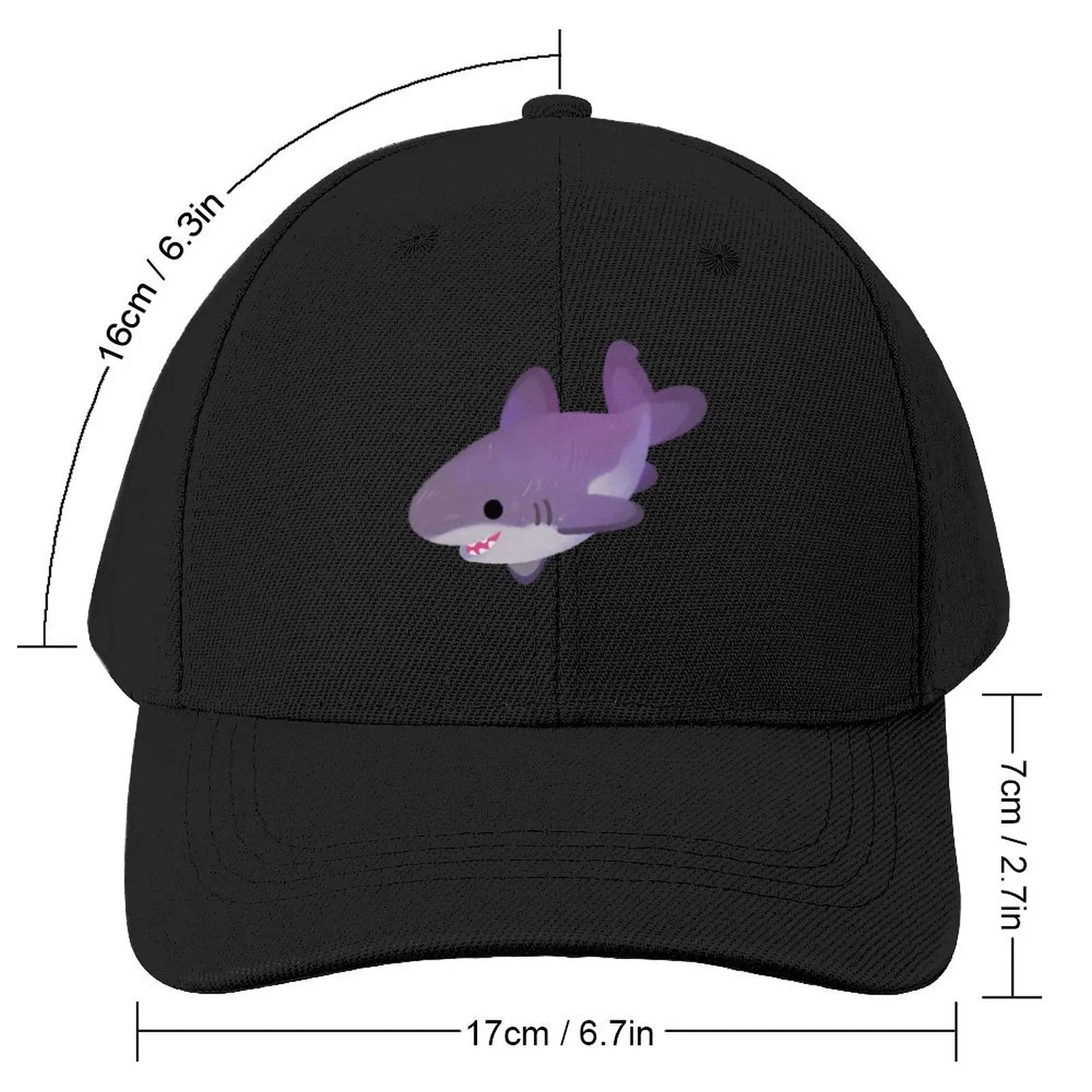 Little diamond / great white shark sticker Baseball Cap Uv Protection Solar Hat Cosplay Women's Golf Wear Men's