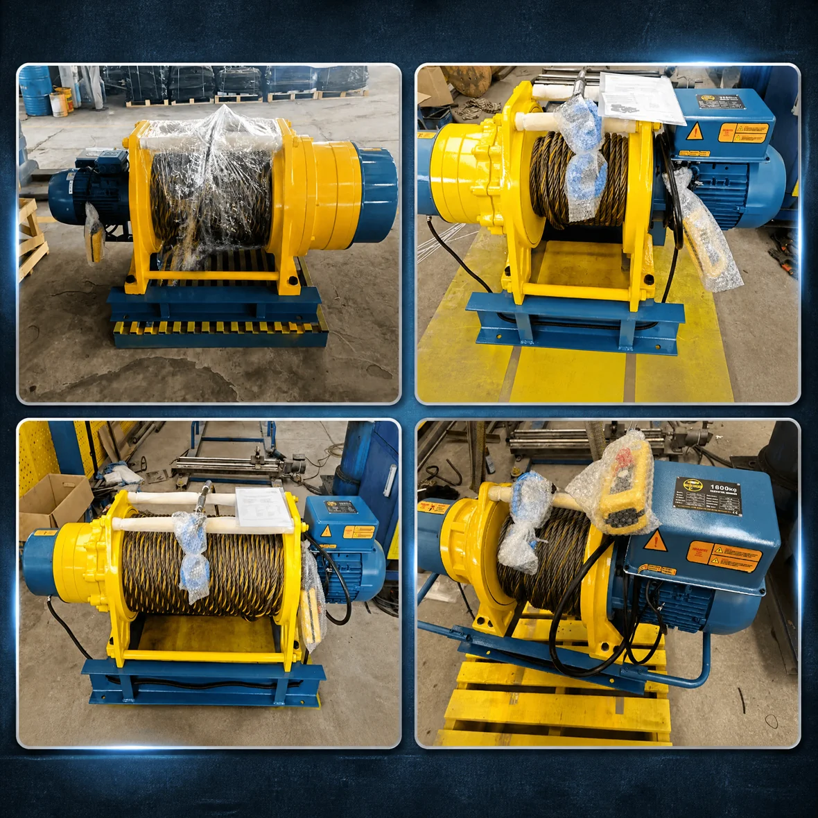 ALLMAN AMW Winch Heavy Duty Electric Cable Pulling Winch 1Ton -20Ton 220V 380V 3P For Boat Construction Hoisting Lifting Machine