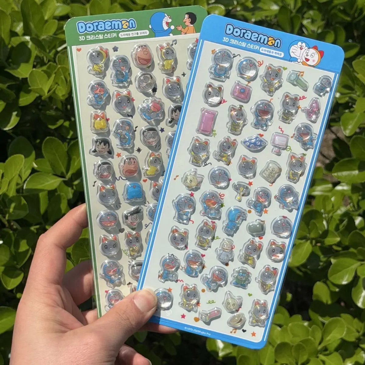 Doraemon Crystal Sticker Anime Peripheral Cute Cartoon Modeling Diy Phone Case Sticker Fashion Exquisite Child Reward Sticker view 2