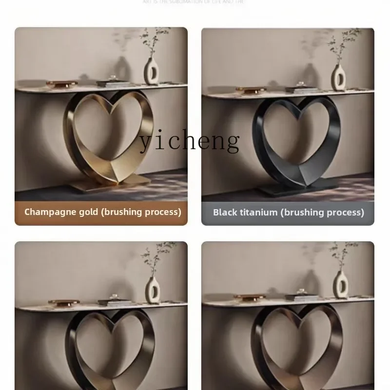 ZZ Light Luxury Entrance Gate Front Door Background Wall Display Table Ornament Art Rack