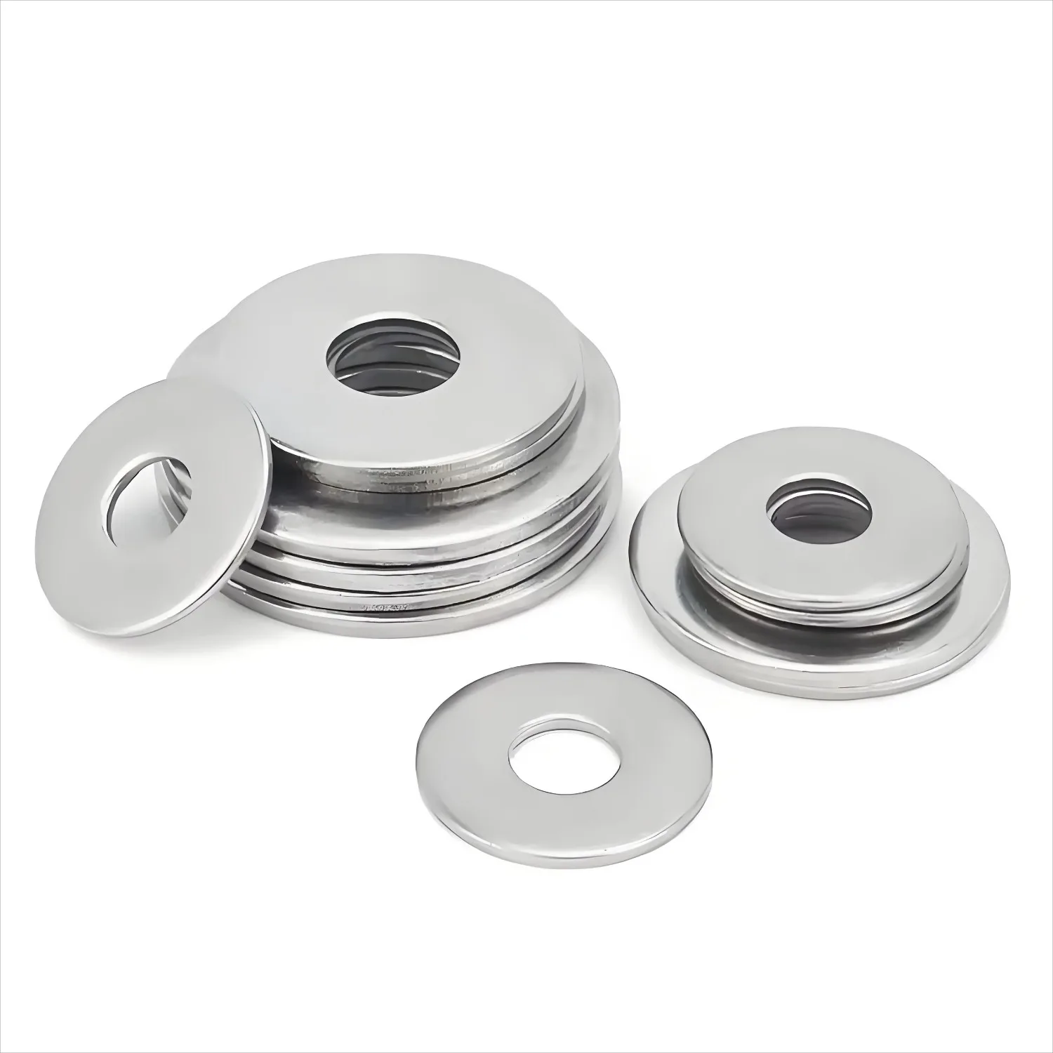 2/5/10/20/50Pcs 304 Stainless Steel Flat Washer M1.6 M2 M2.5 M3 M4 M5-M24 Metal Gasket Meson Sealing Plain Washers Spacer Shim