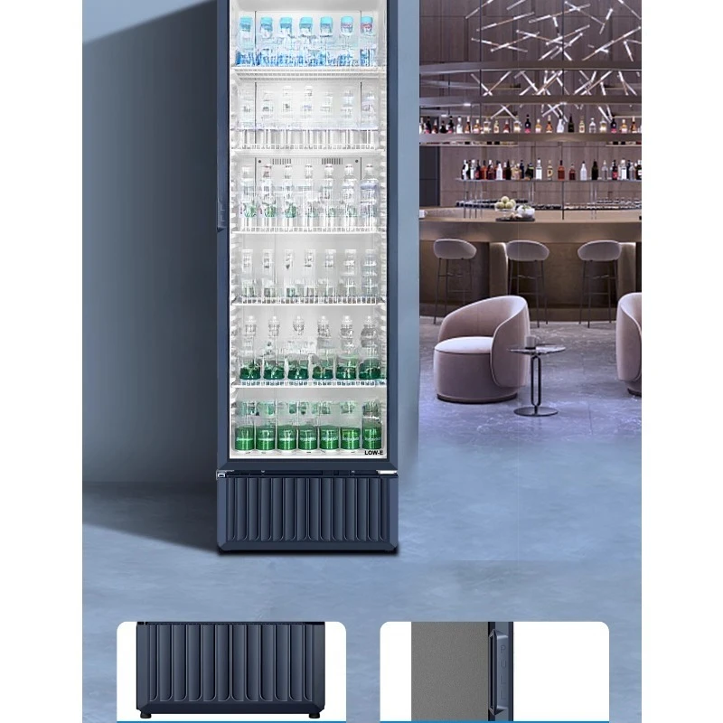 

Vertical air-cooled display cabinet Refrigerated crisper Beverage cake Commercial freezer