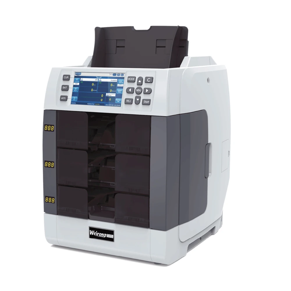 

Heavy Duty Multi-currency Money Counting Machine CE FCC Certified Full Fitness Banknote Sorter For Bank Use