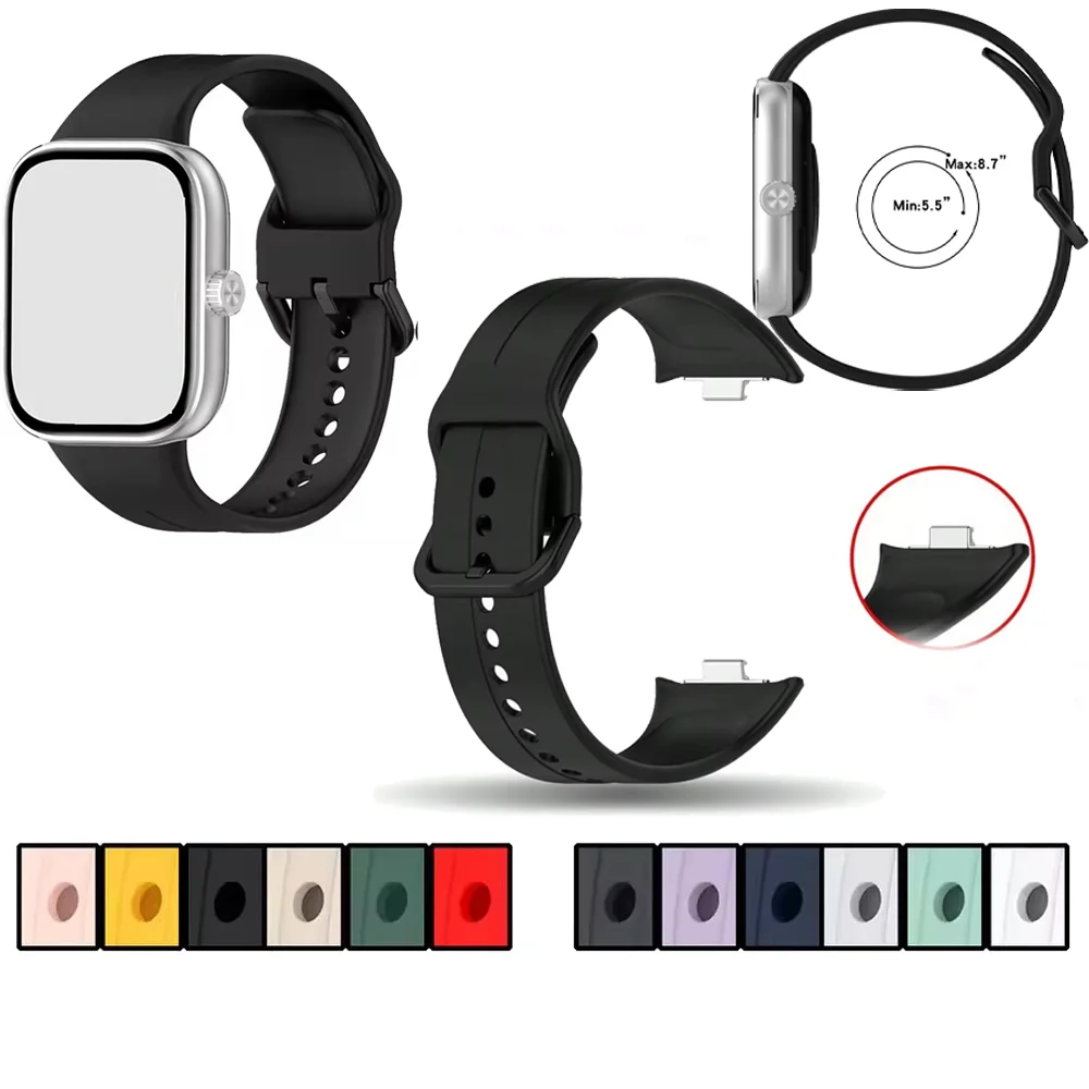 Replacement Strap For Redmi Watch 6/5/4/Xiaomi Smart Band 10/9/8 Pro Adjustable Length Flexible Unisex Strap For Redmi Watch 5 gallery 4